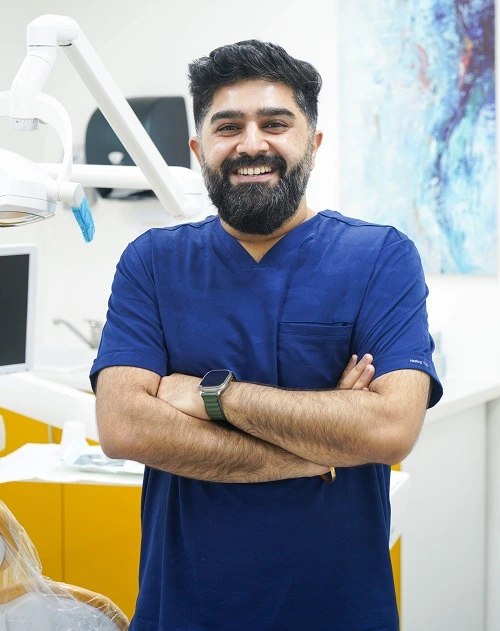 Dr. Sanjay at AEMC, showcasing expertise and advanced dental care for optimal patient outcomes and oral health